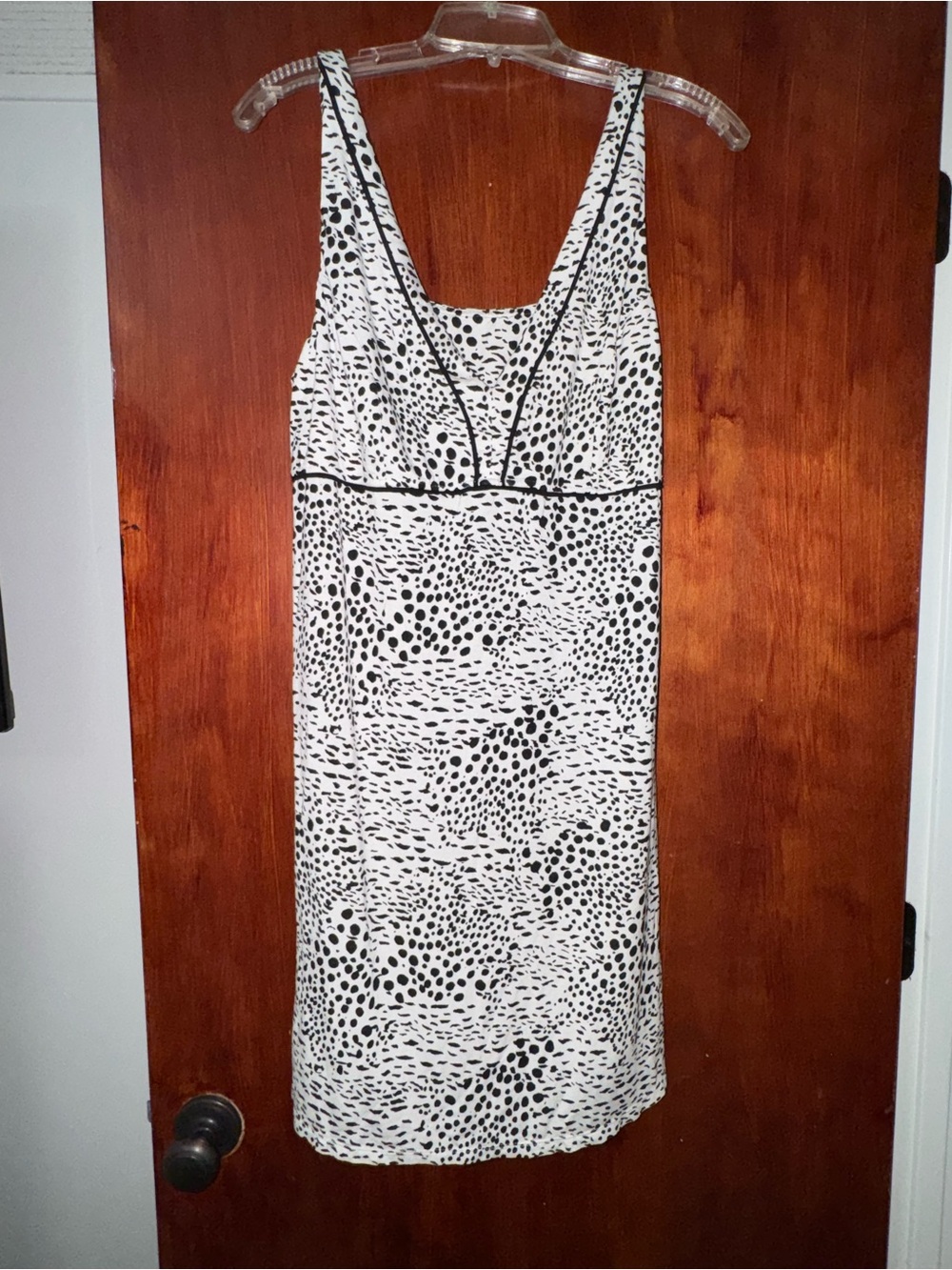 Soma XL Cool Nights Black & White Animal Print Chemise